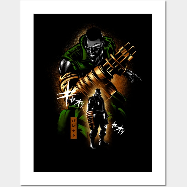 Gun-Arm Man Wall Art by HyperTwenty